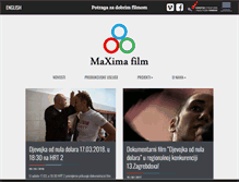 Tablet Screenshot of maxima-film.hr